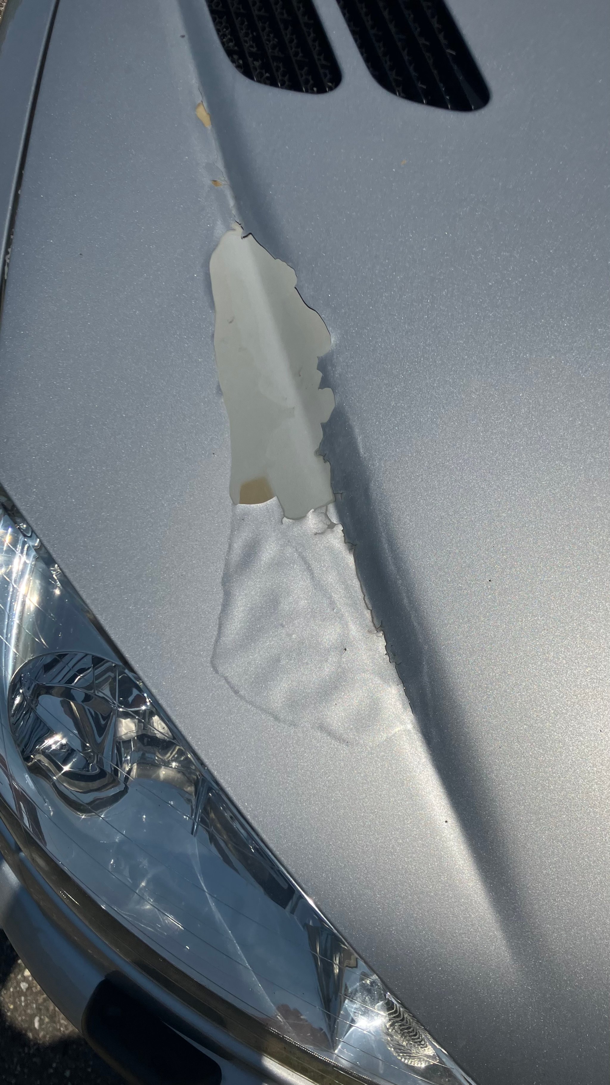 206 CC 2006 - Défaut peinture capot côté droit